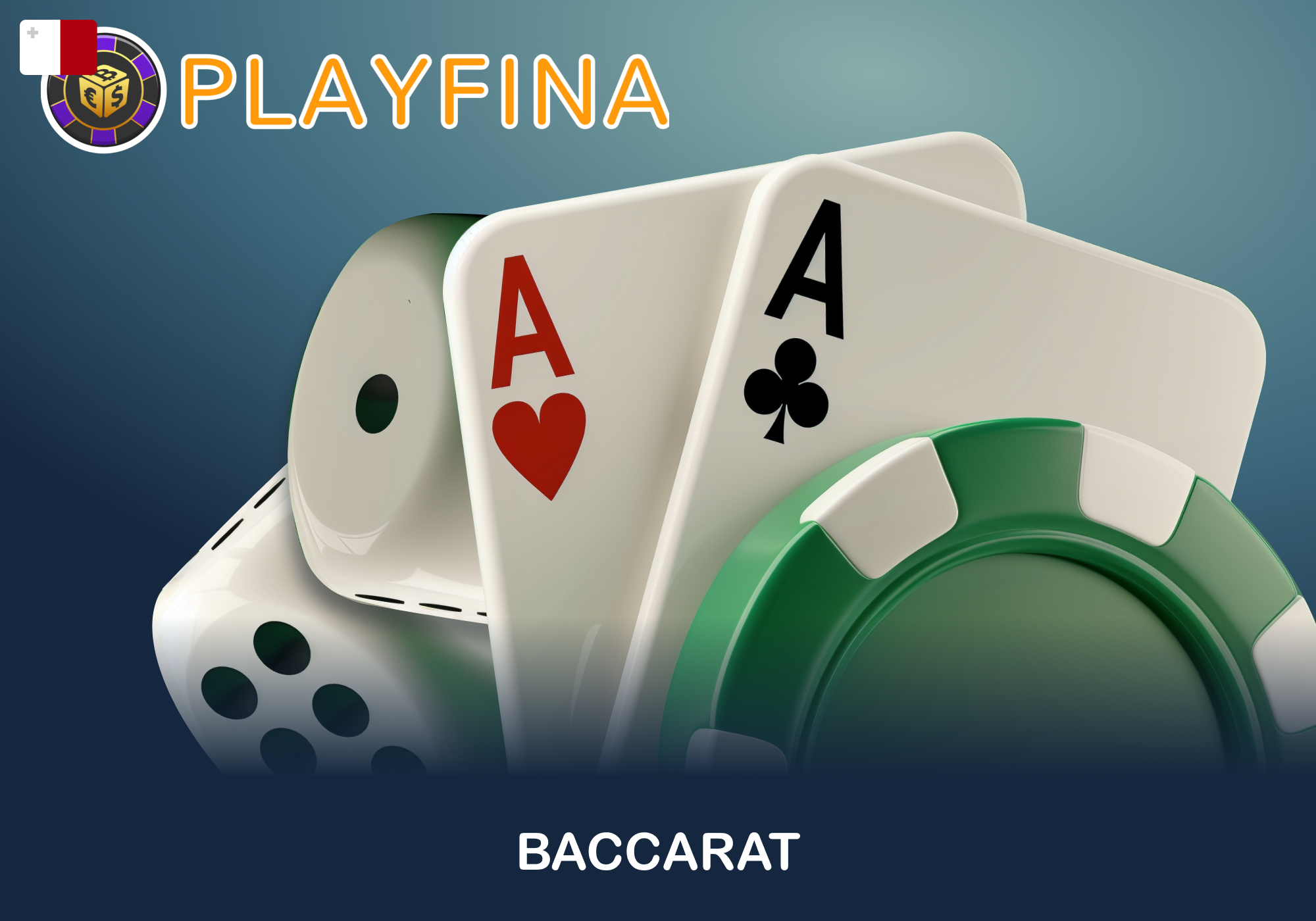 Logħob ta' baccarat sempliċi u veloċi fuq Playfina f'Malta