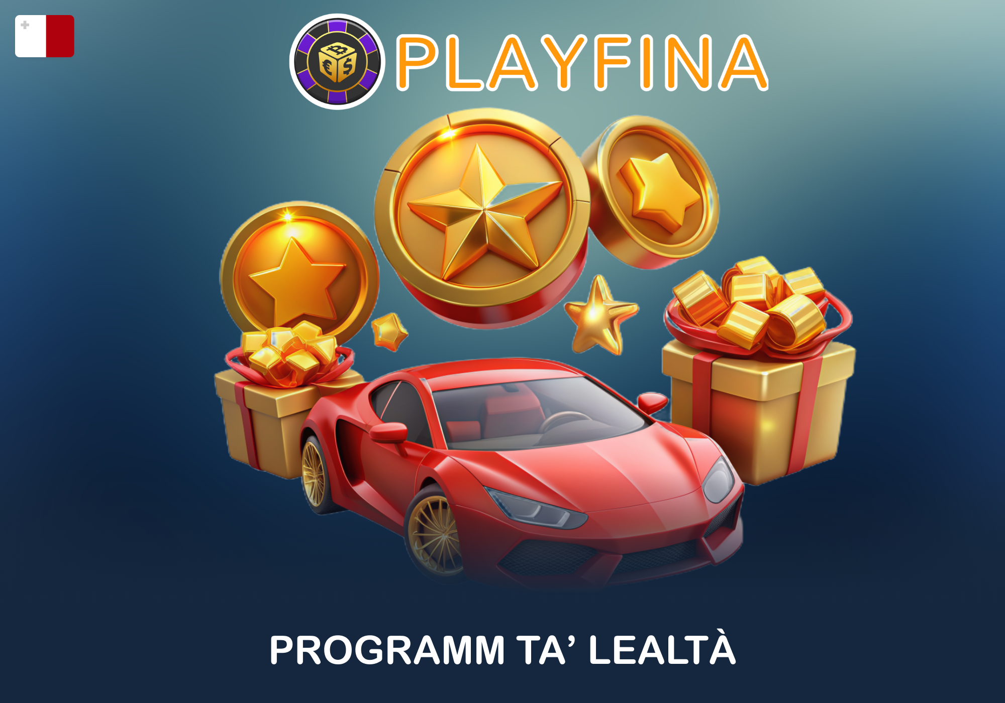Programm ta' lealtà fuq 175 livell fuq Playfina f'Malta