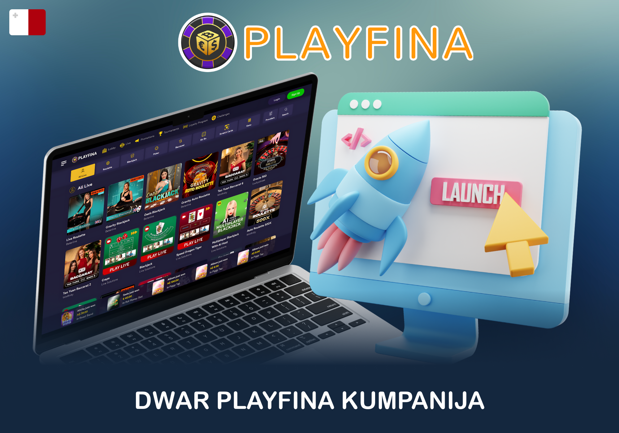 Informazzjoni bażika dwar Playfina Casino