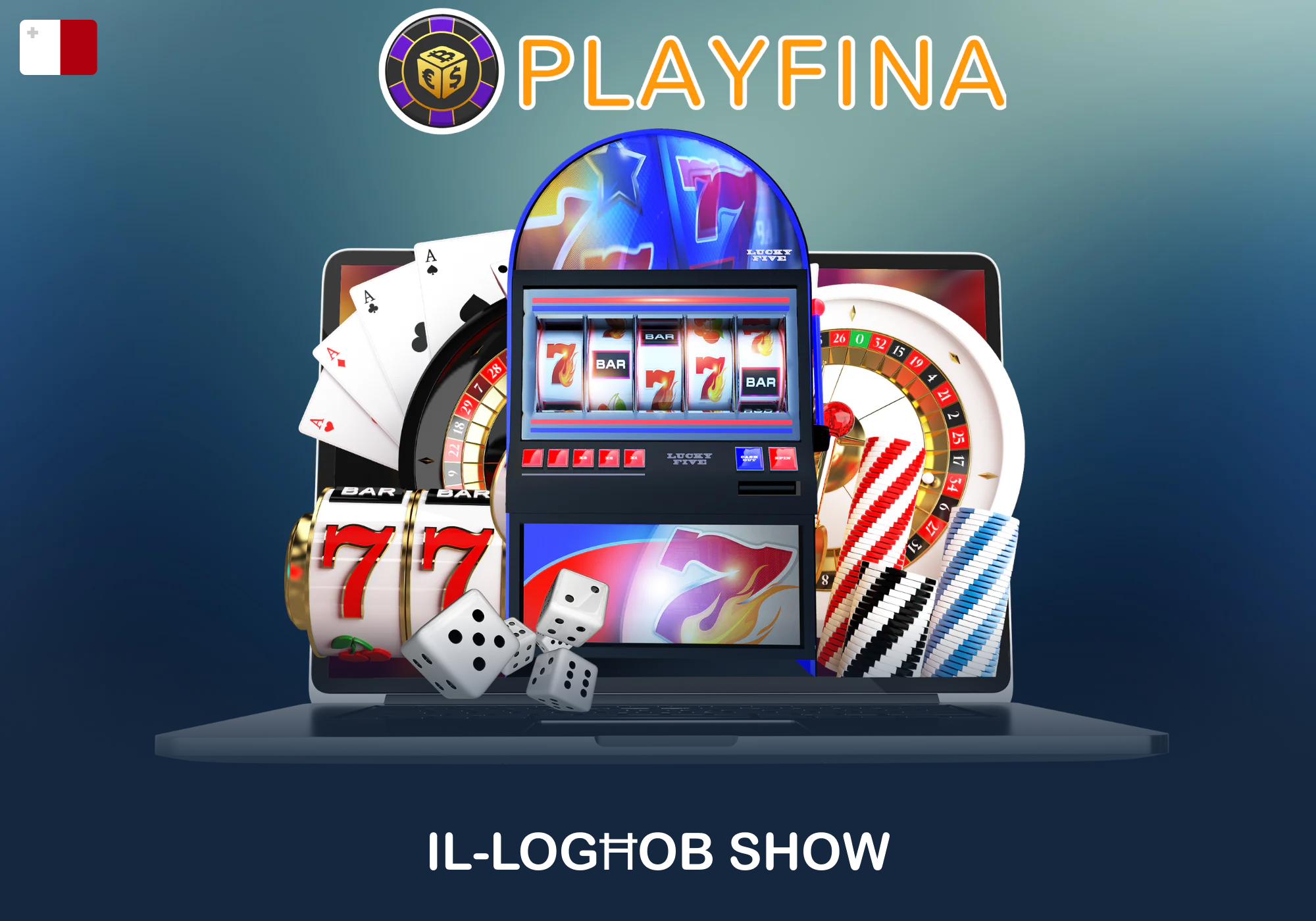 Wirjiet tal-logħob tat-TV ħajjin fuq Playfina f'Malta